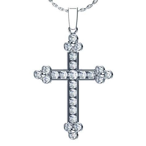 chanel set diamond|channel set diamond cross.